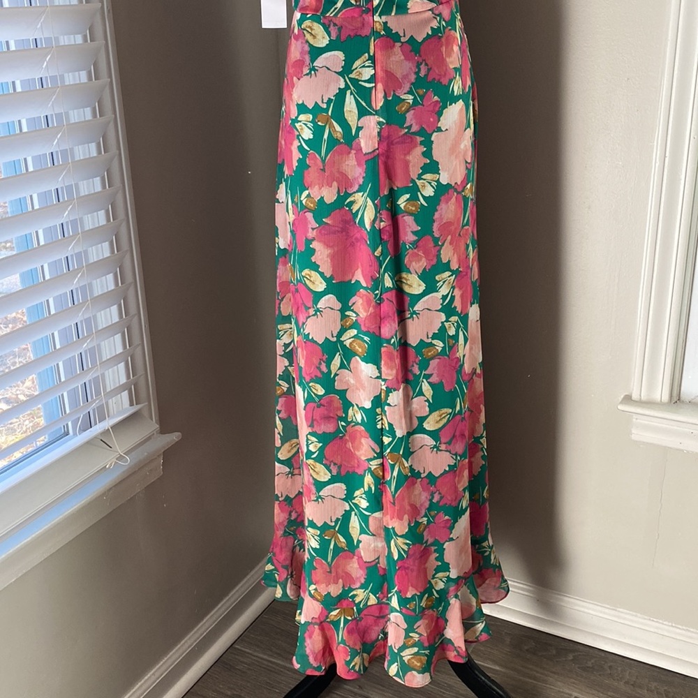 London Times Floral Ruffle Maxi - Picture 10 of 12